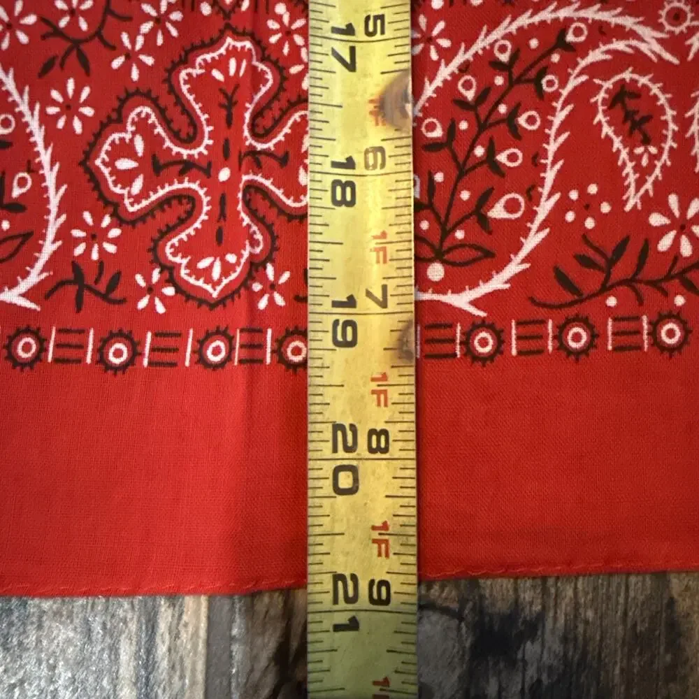 Vintage Red Marlboro Country Store Bandana Scarf Phillip Morris Advertising